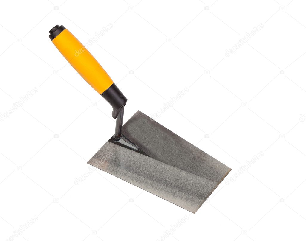 Tool construction trowel isolated on white background