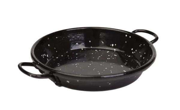 Black pan for spanish rice — Stock Photo, Image