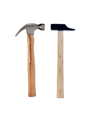 iki çekiç metal ve ahşap
