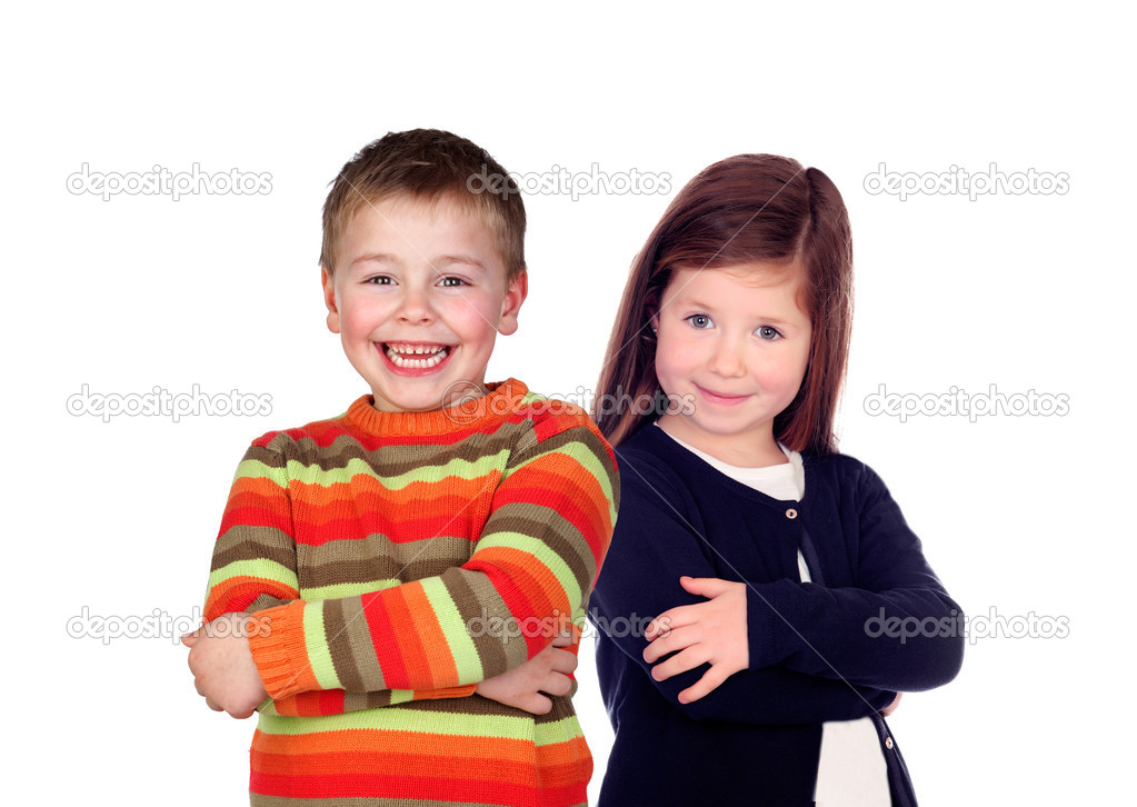 Two happy children