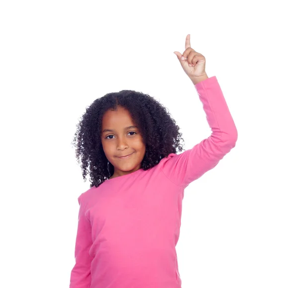 Afrikaanse meisje vragen om te spreken met haar hand — Stockfoto