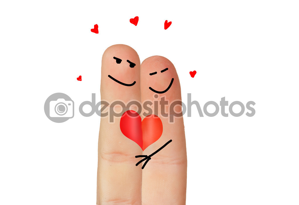 Love symbolized with two fingers