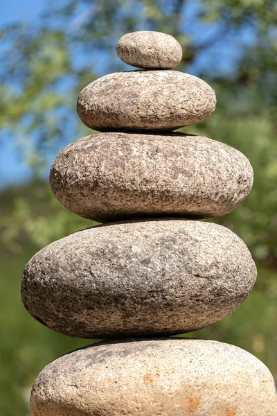 Έννοια Της Ισορροπίας Και Της Αρμονίας Βράχια Στη Φύση — Φωτογραφία Αρχείου