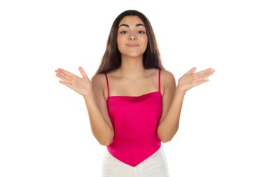 - Bilmiyorum. - Neden? Şaşırmış, pozitif bir genç kız omuz silkiyor. Yanıtı belirsiz. Beyaz stüdyo geçmişinde gülümsüyor. 