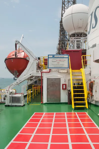 A bordo della Drill Ship — Foto Stock