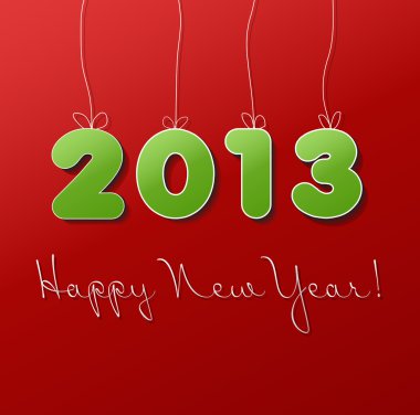 mutlu yeni yıl 2013 kartı