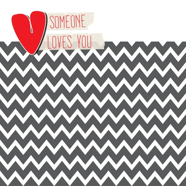 Someone Loves You card — Stock Vector