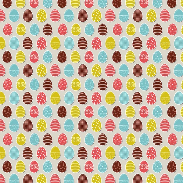 Helder Schattig Pasen Naadloos Patroon Met Eieren Pasen Achtergrond — Stockfoto