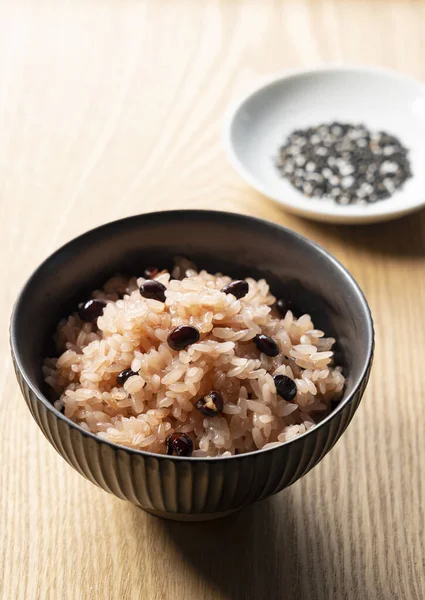 Sekihan Steamed Glutinous Rice Boiled Red Beans Sekihan Steamed Glutinous — Stock Photo, Image