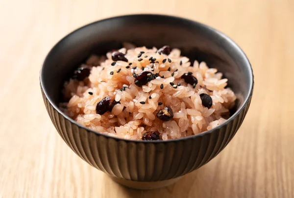 Sekihan Steamed Glutinous Rice Boiled Red Beans Sekihan Steamed Glutinous — Stock Photo, Image