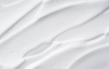 Foam bubble from soap or shampoo washing on top view.Skincare cleanser foam texture.