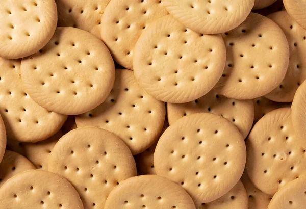 Cookies Umístěné Celé Obrazovce Pohled Shora — Stock fotografie