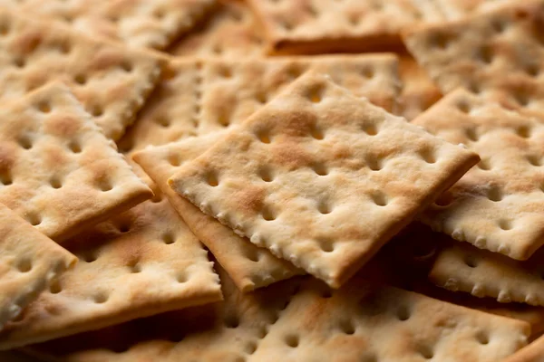 Crackers Colocados Toda Tela Close — Fotografia de Stock
