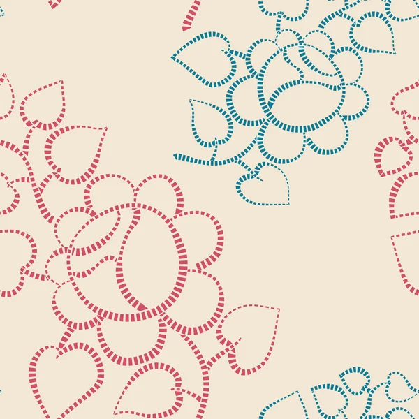 Fond rétro sans couture avec des roses — Image vectorielle