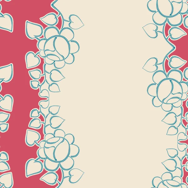 Fondo retro sin costuras con rosas — Archivo Imágenes Vectoriales