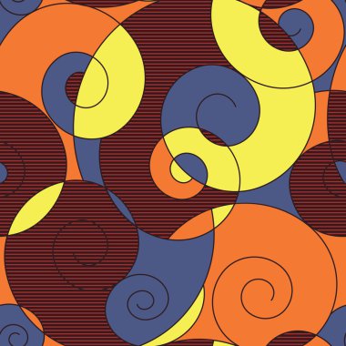 renkli spiraller seamless modeli