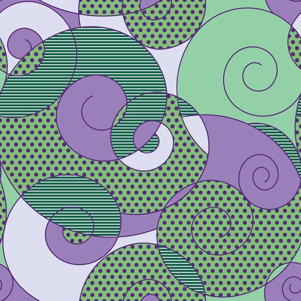 Espirales coloridas patrón sin costura — Vector de stock