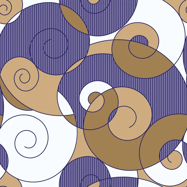 Colorful spirals seamless pattern — Stock Vector