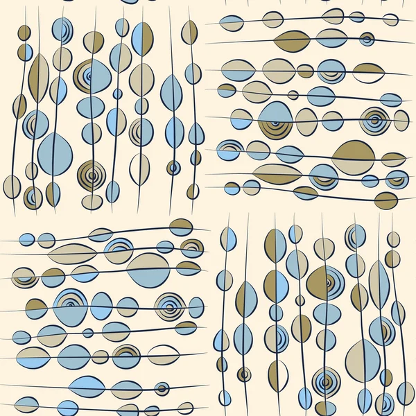 Sfondo senza cuciture con linee di perline — Vettoriale Stock