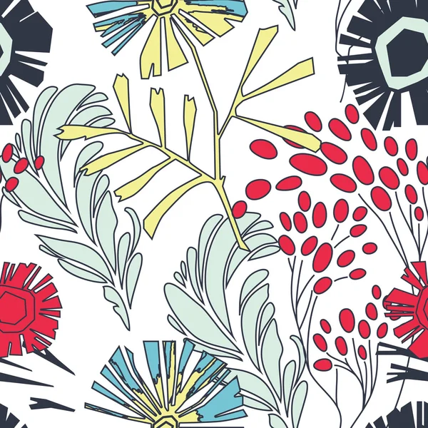 Seamless floral pattern — Stock Vector