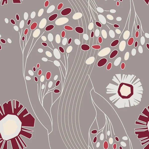 Illustration vectorielle motif floral vintage — Image vectorielle