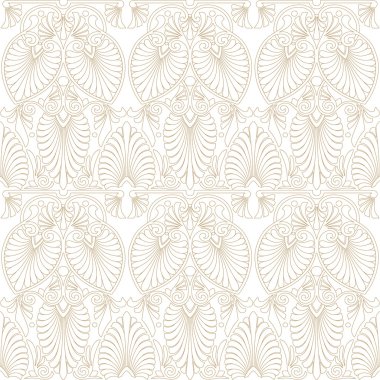 Dikişsiz Yunan art Nouveau tarzı desen