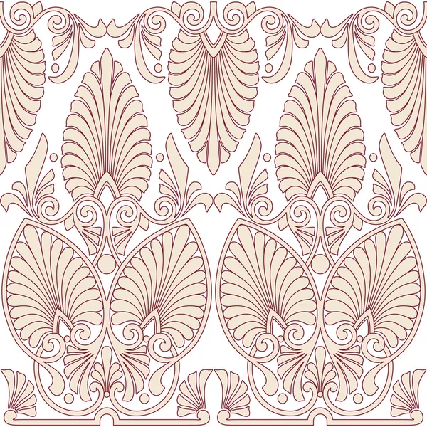 Griego sin costura Art Nouveau patrón — Vector de stock