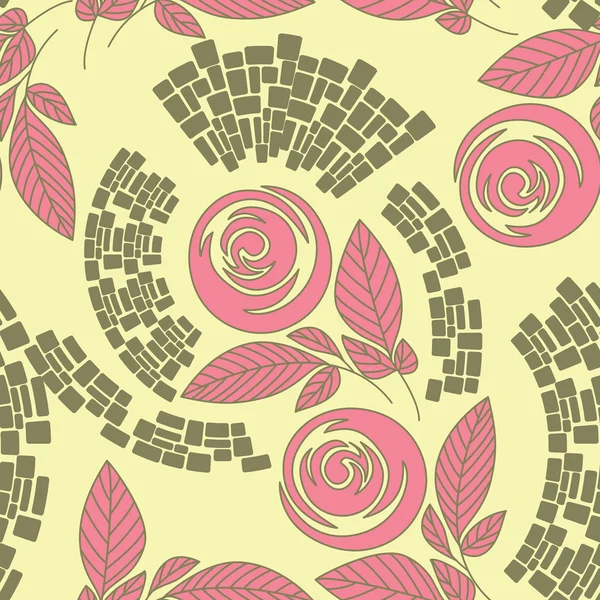 Beautiful seamless floral pattern — Stock Vector
