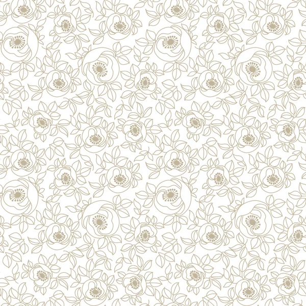 Motif rose romantique, motif floral — Image vectorielle