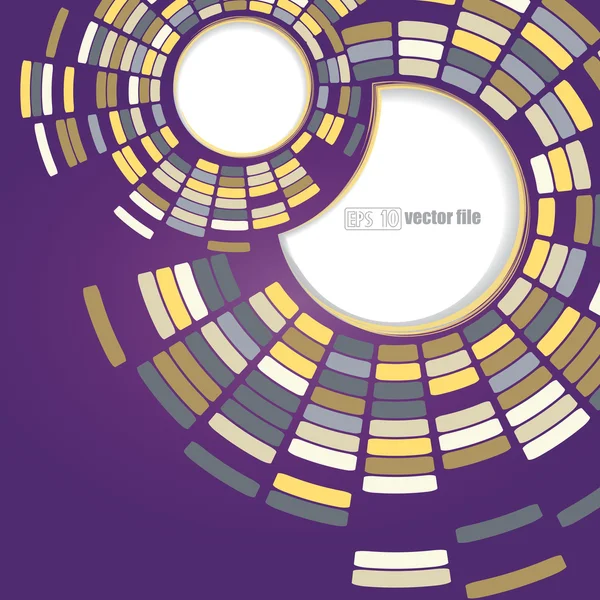 Tecnologia astratta cerchi sfondo vettoriale — Vettoriale Stock