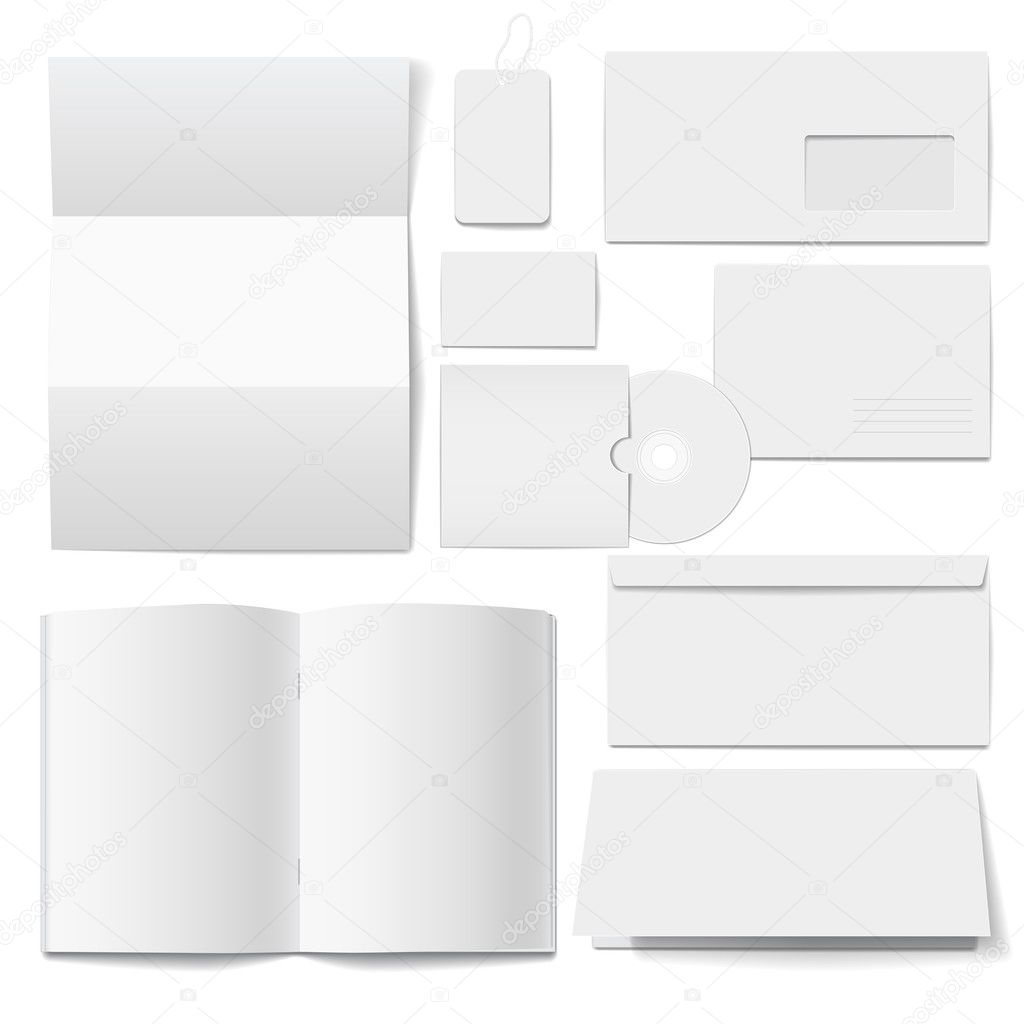 Corporate identity Templates Selected blank