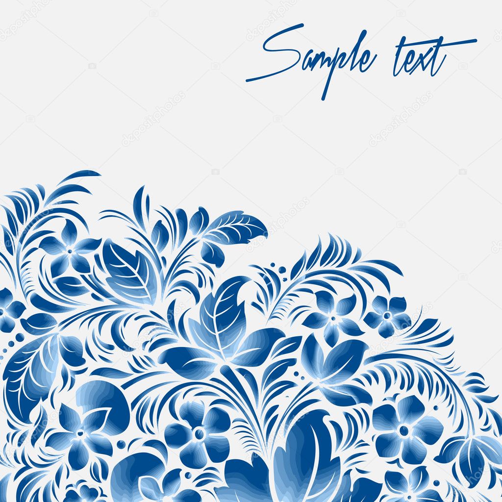 Blue flower Vector Art Stock Images | Depositphotos