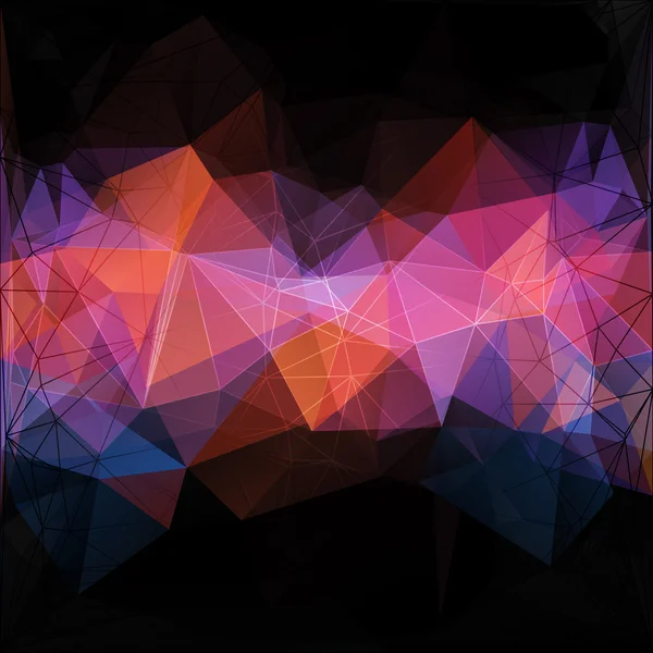 Driehoek concept ontwerp mozaïek vectorillustratie — Stockvector