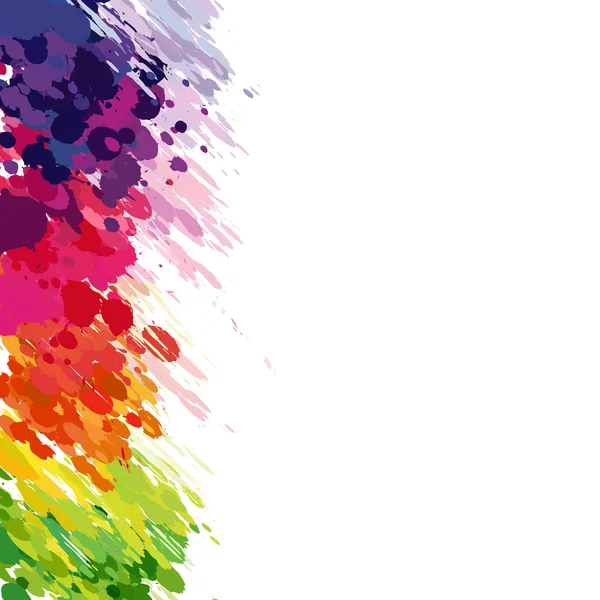 Fond abstrait de taches éclaboussures colorées — Image vectorielle