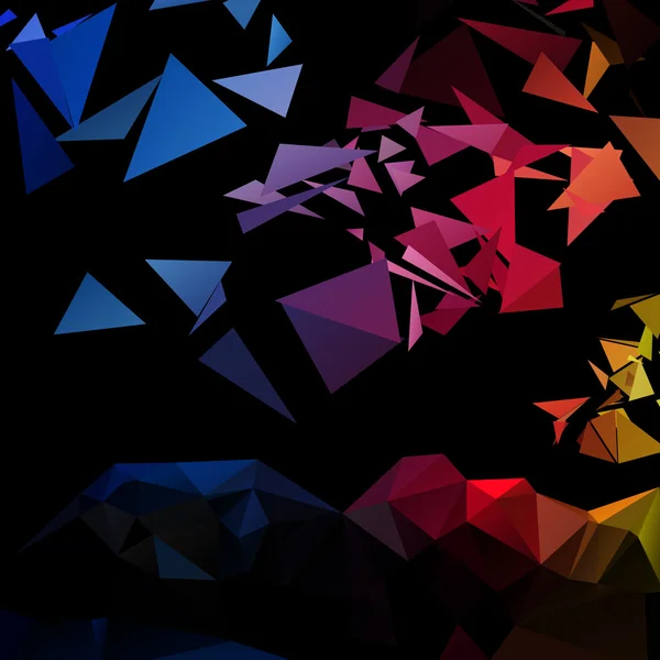 Style triangulaire fond abstrait de triangles — Image vectorielle