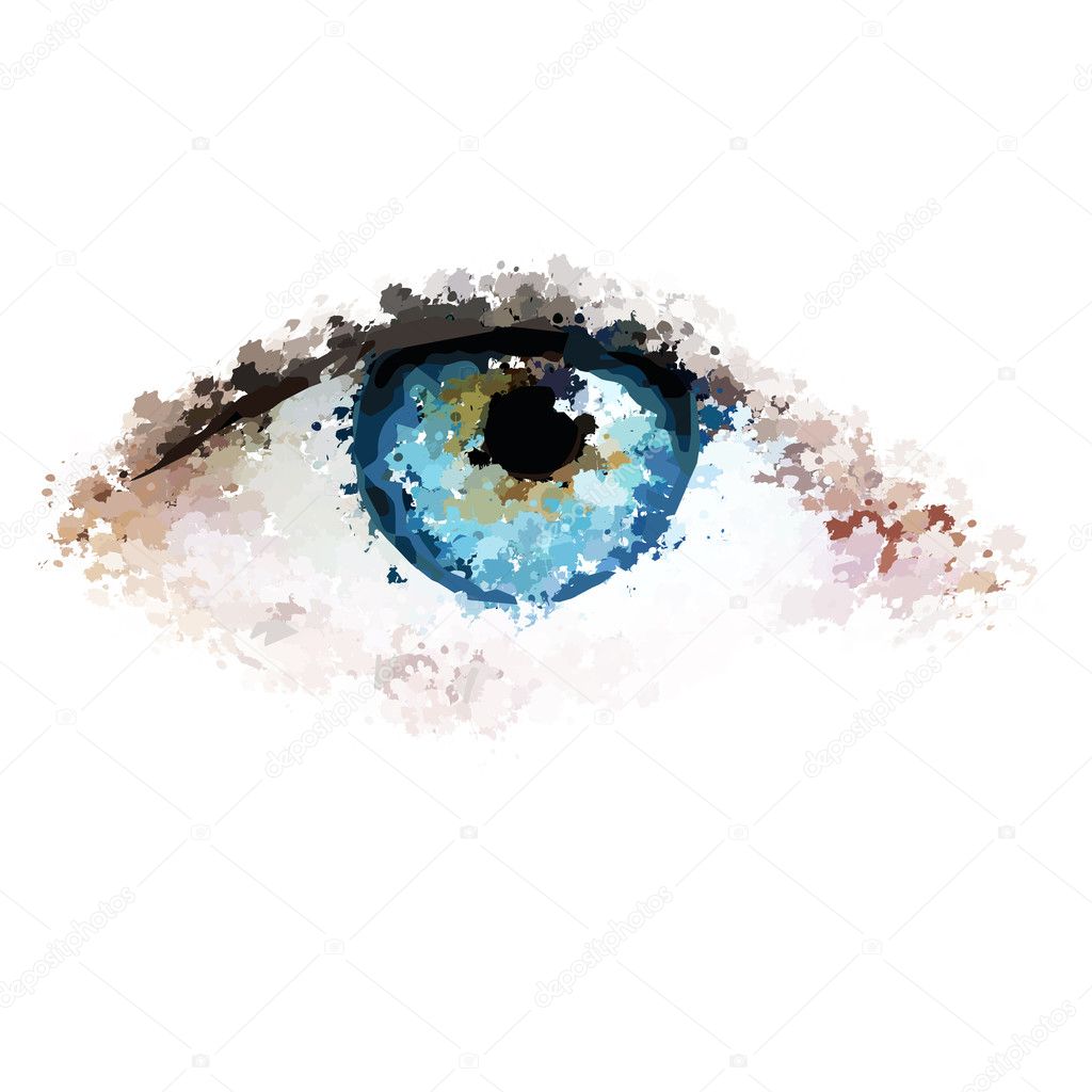 Healthy eyes clean looking vector illustration