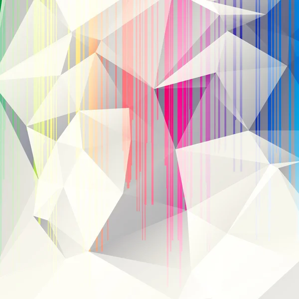 三角形の色とりどりの抽象的な背景 — ストックベクタ