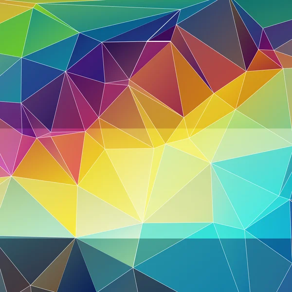 Fond abstrait multicolore de triangles — Image vectorielle