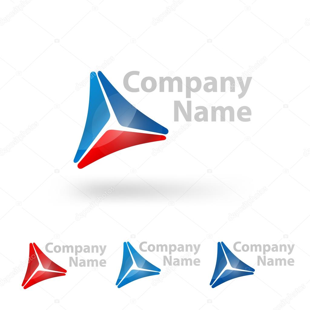 Triangle logo design template