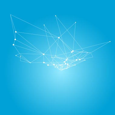 soyut üçgen kafes plan vektör