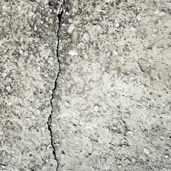 コンクリート亀裂ベクトル背景テクスチャ — ストックベクタ