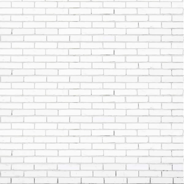 White brick wall vector texture