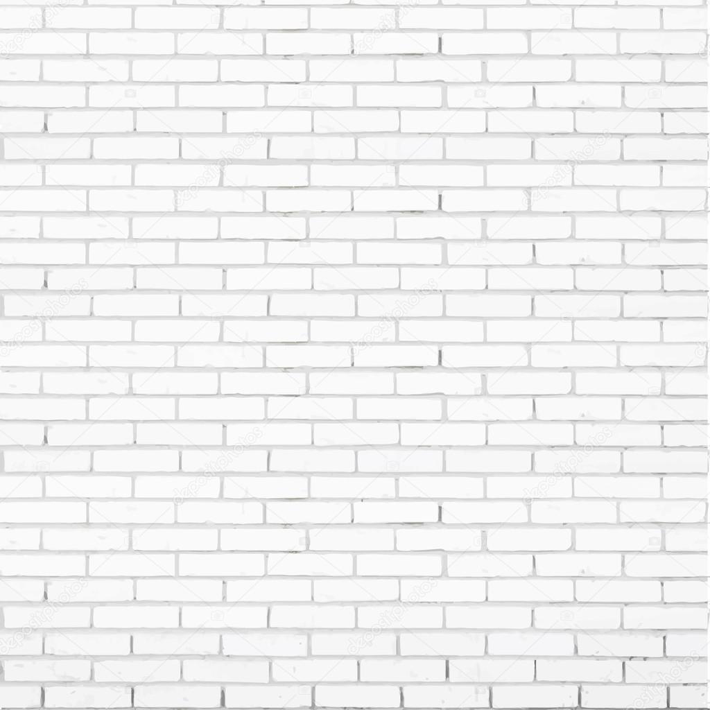 White brick wall vector texture