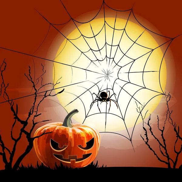 Spiderweb vector background — Stock Vector