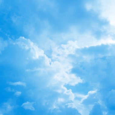 Mavi bulutlu gökyüzü vektör arka plan