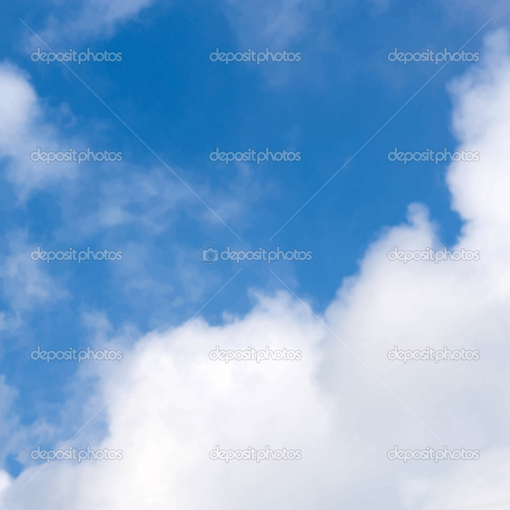 blue cloudy sky vector background
