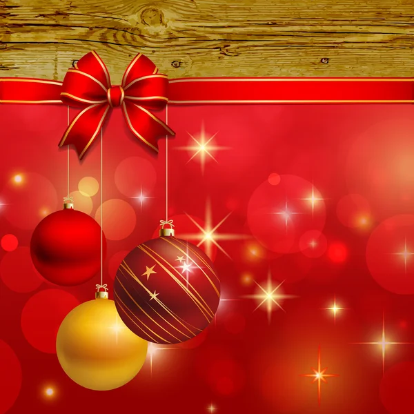 Christmas ornament vector background card — Stock Vector