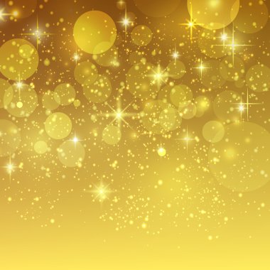 tatil golden bokeh vektör arka plan
