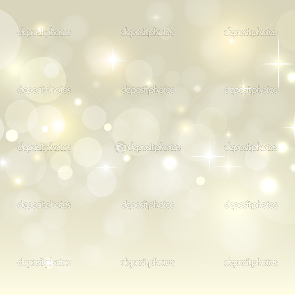 Holiday background with golden bokeh vector