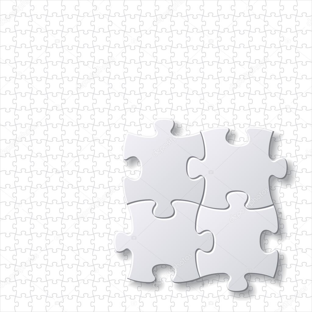 puzzles blank template vector